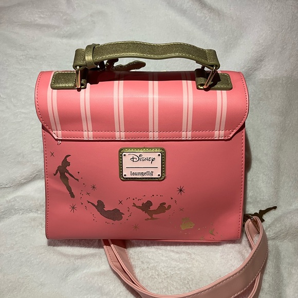 Disney Pink Peter Pan Story Window Crossbody with Gold Chain - Picture 2 of 4